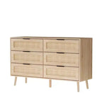 Cassettiera singola a 6 cassetti beige