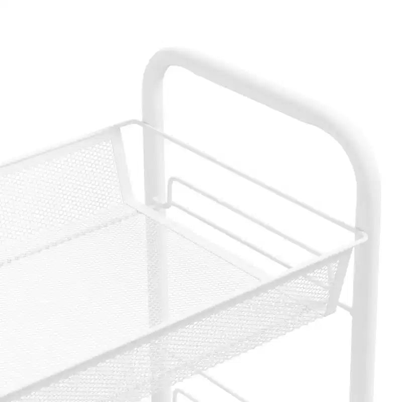 Carrello portautensili a 5 ripiani in rete, nero/grigio/bianco, monoposto