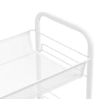Carrello portautensili a 5 ripiani in rete, nero/grigio/bianco, monoposto