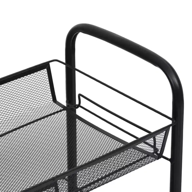 Carrello portautensili a 5 ripiani in rete, nero/grigio/bianco, monoposto