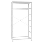 Comò verticale in tessuto a 7 cassetti beige/nero/marrone/grigio/bianco, torre portaoggetti, 1 utente