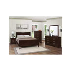 Letto a slitta Cappuccino Wood, King, per 1-2 persone