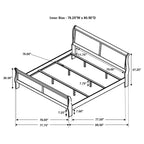 Letto a slitta Cappuccino Wood, King, per 1-2 persone