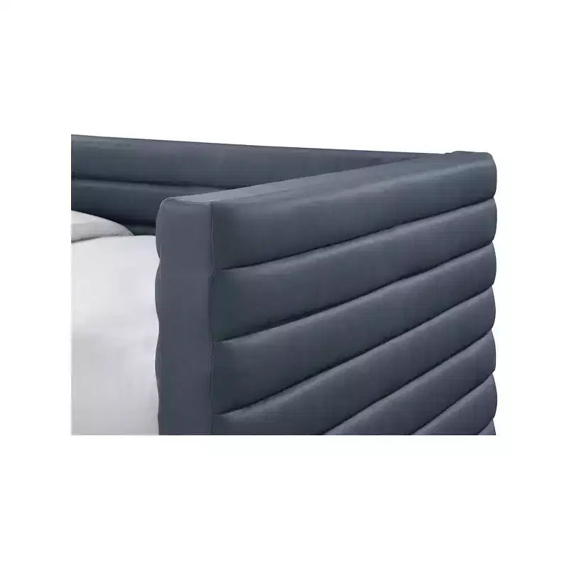 Daybed Gemello in Ecopelle Vegana Beige con Letto Estraibile, 2 Posti Letto