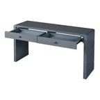 Tavolo Consolle da Fattoria da 55" con 2 Cassetti – Nero / Blu / Naturale