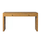 Tavolo Consolle da Fattoria da 55" con 2 Cassetti – Nero / Blu / Naturale