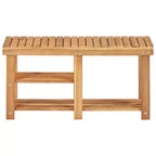 Scarpiera in Legno Naturale, Stile a Doghe, 6 Paia