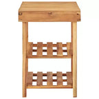 Scarpiera in Legno Naturale, Stile a Doghe, 6 Paia