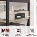Carrello portaoggetti a 3 ripiani con ruote nero/grigio/color retrò, utente singolo