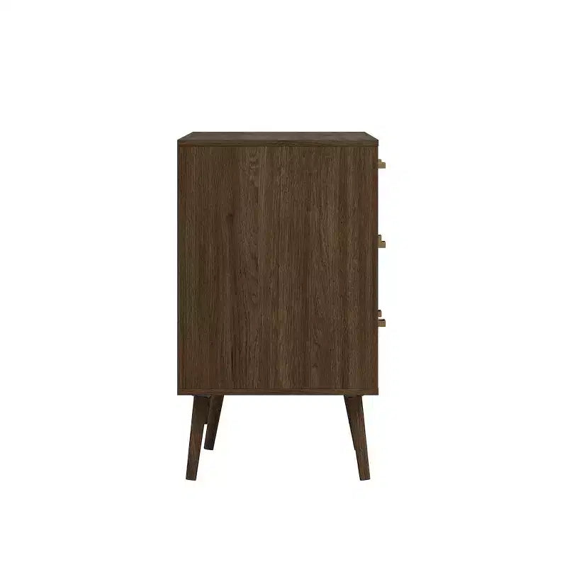 Cassettiera doppia a 8 cassetti color quercia moka, montaggio a 2 persone