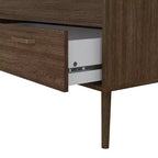 Cassettiera doppia a 8 cassetti color quercia moka, montaggio a 2 persone