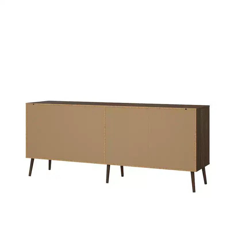 Cassettiera doppia a 8 cassetti color quercia moka, montaggio a 2 persone