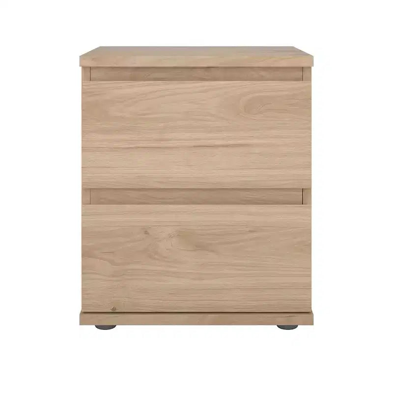 Tvilum, Aurora 2 Drawer Nightstand, Jackson Hickory