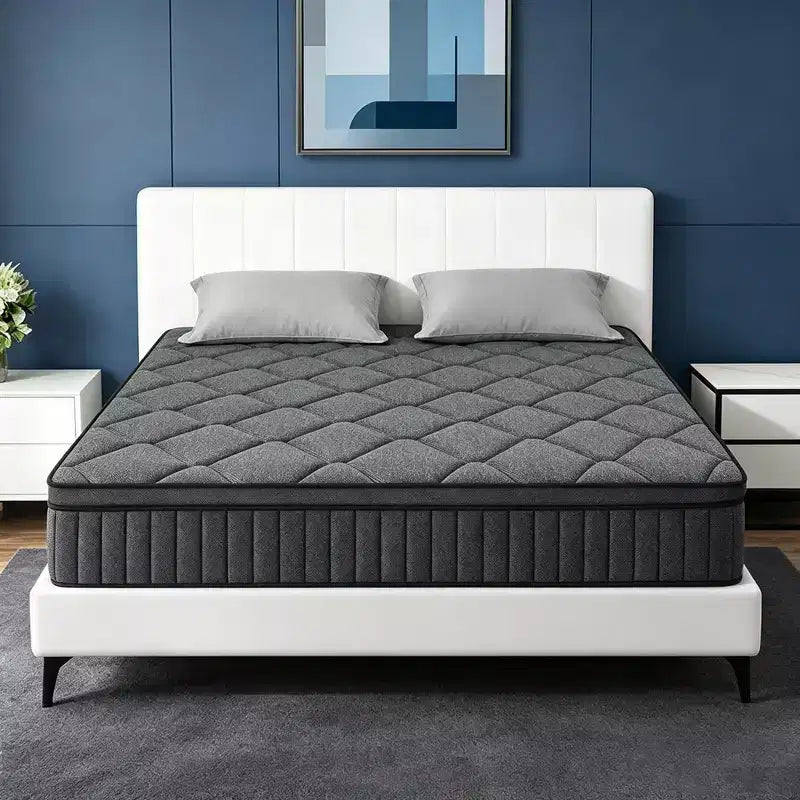 Dyonery 14 Hybrid Memory Foam Mattress in a Box, Pocket Springs for Pressure Relief Support,Medium Firm Full Size Mattress Motion Isolation